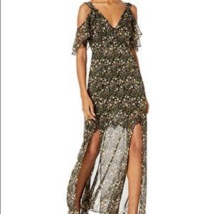 French Connection Dress Black Multi Floral